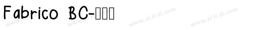 Fabrico BC字体转换